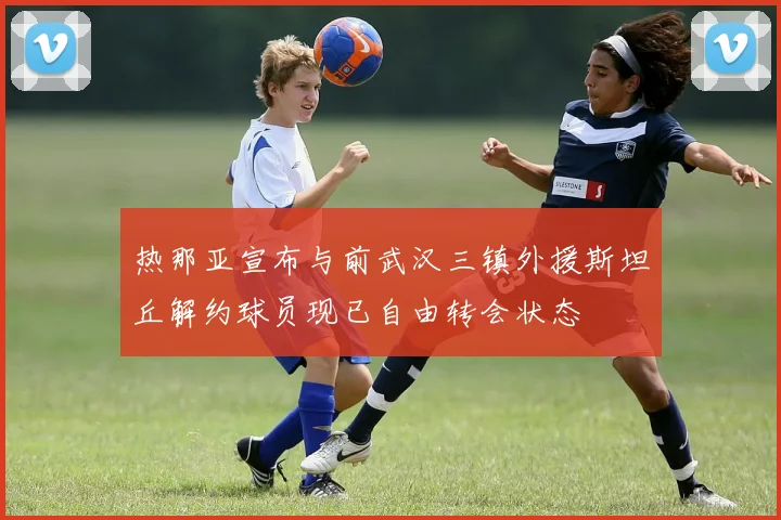 热那亚宣布与前武汉三镇外援斯坦丘解约球员现已自由转会状态